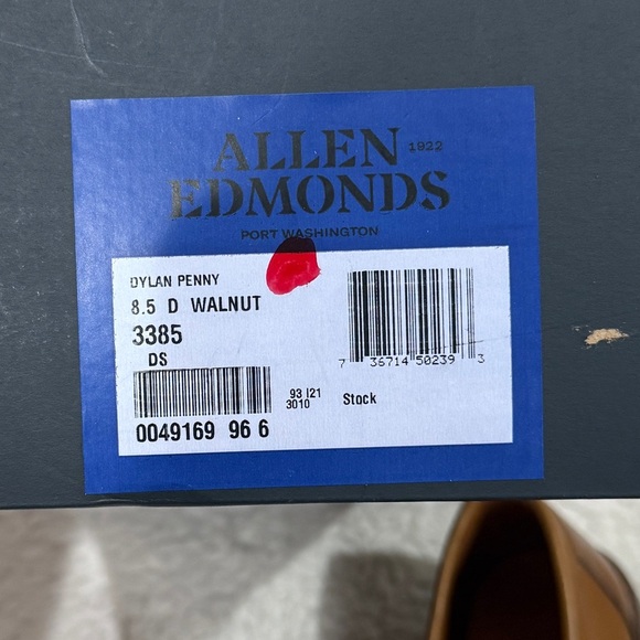 NWB Allen Edmonds Dylan Penny Loafer Walnut Sz 8.5 D Business Casual Preppy - Picture 4 of 16